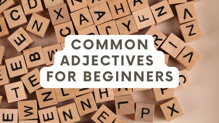common adjectives in english with scrabble letters behind